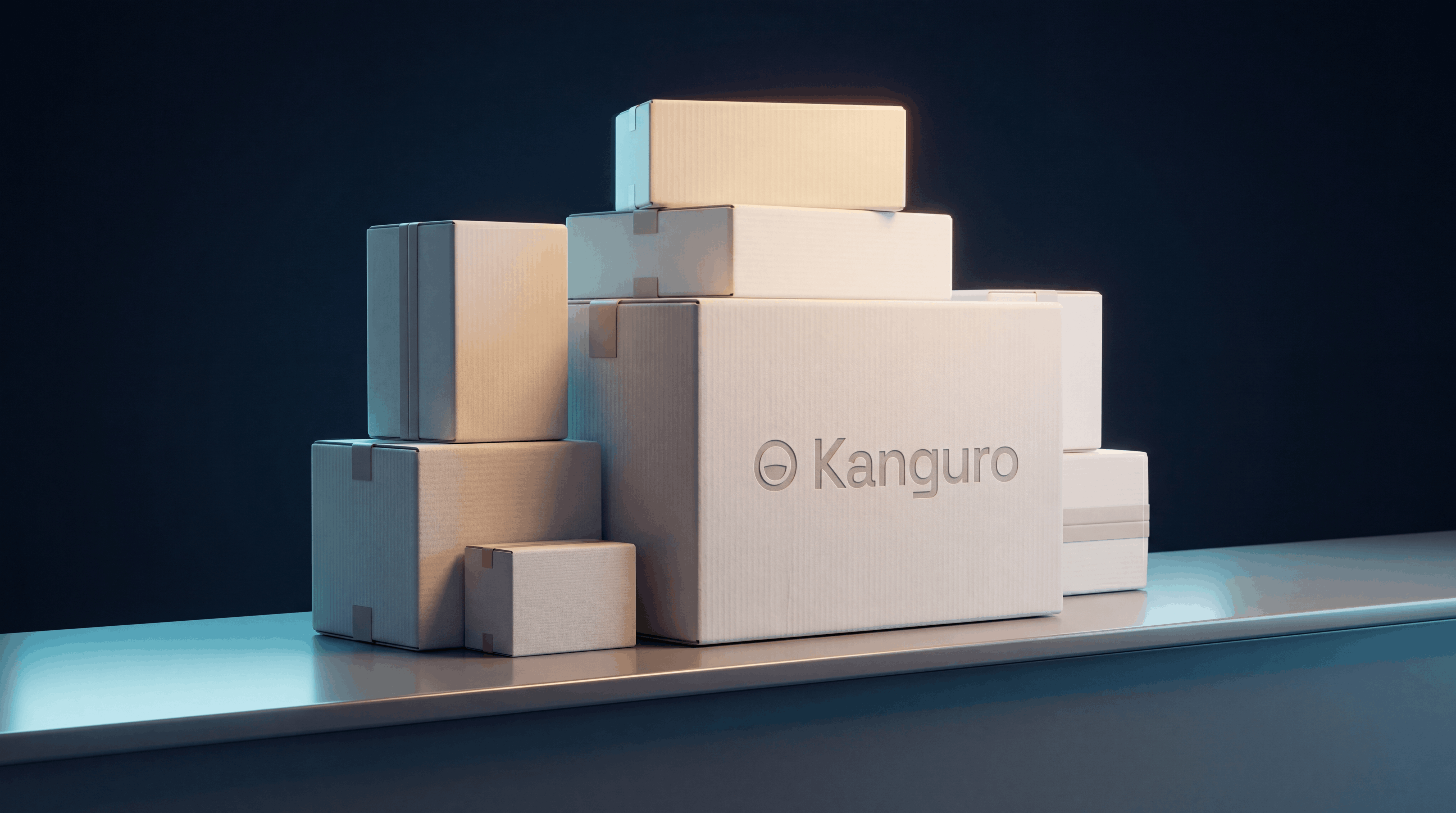Paquetes en el mostrador de un Punto Kanguro